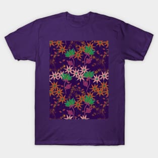 Wildflowers on Purple T-Shirt